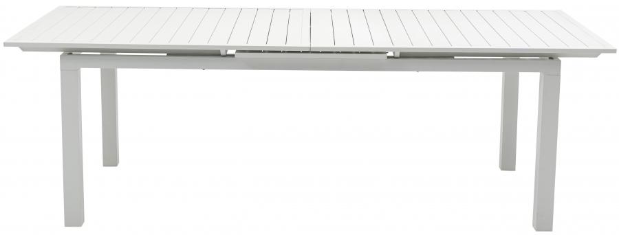 

    
343White-T Meridian Furniture Patio Dining Table
