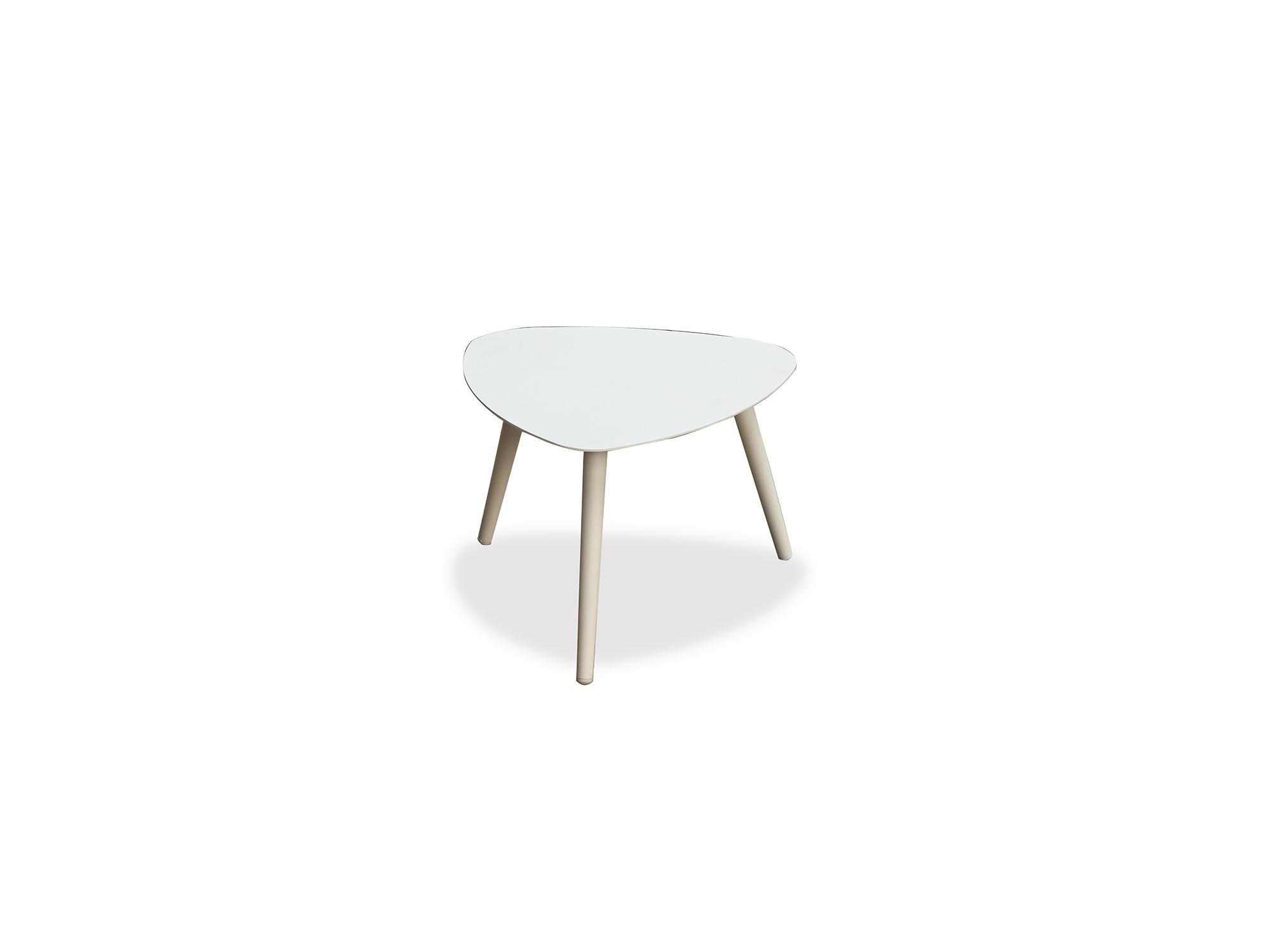 

    
Contemporary White Aluminium Small Outdoor Side Table WhiteLine ST1601S-WHT Rowan
