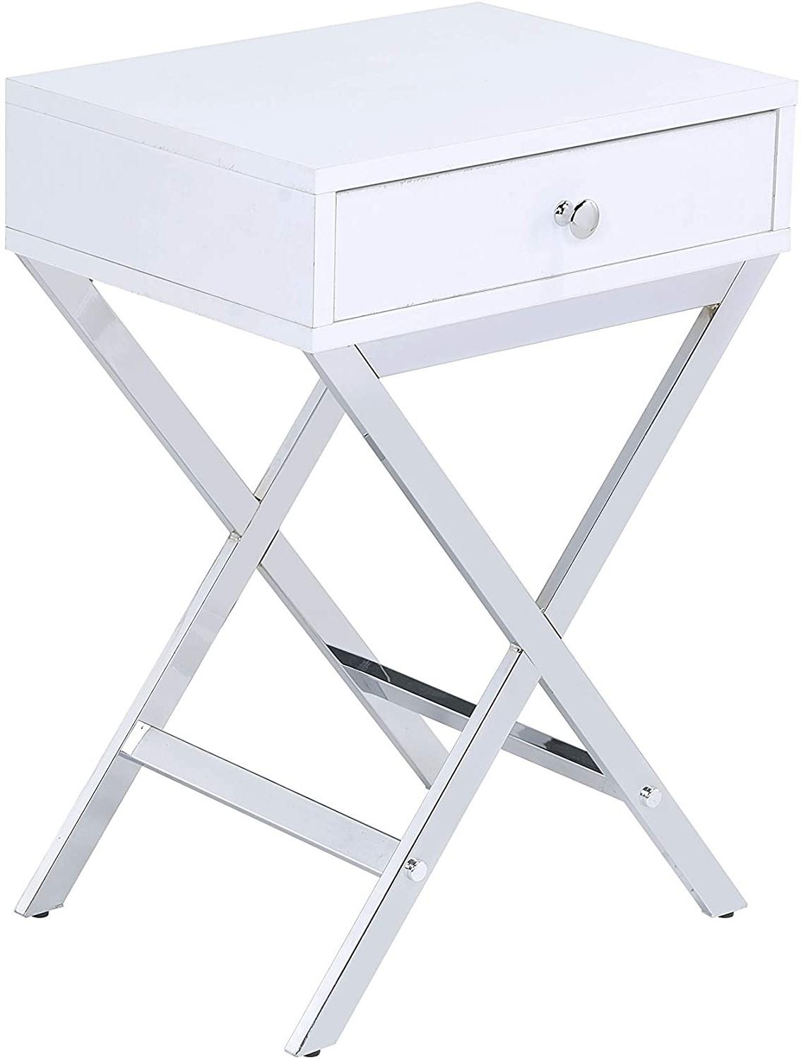 

                    
Acme Furniture 92310 Coleen Writing Desk with Accent Table Chrome  Purchase 
