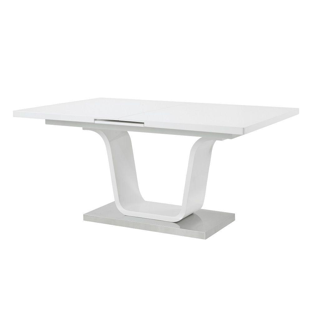 Contemporary Dining Table Kamaile Dining Table DN02133-T DN02133-T in White 