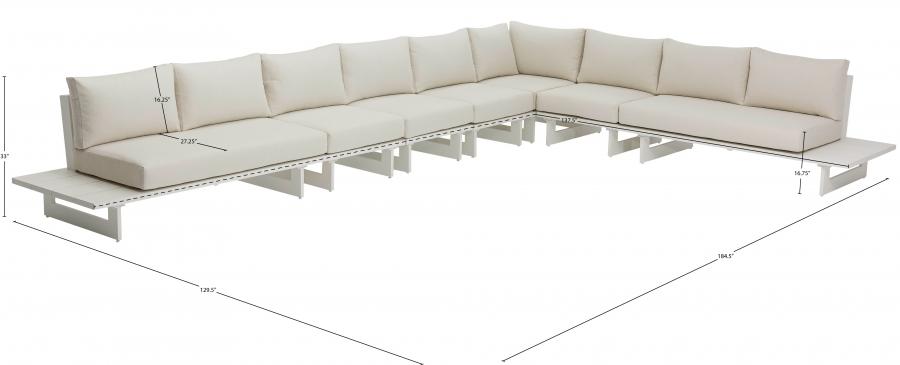 

        
19159761529898Contemporary White/Cream Aluminium Patio Modular Sectional Sec4A Meridian Furniture Maldives 337Cream-Sec4A
