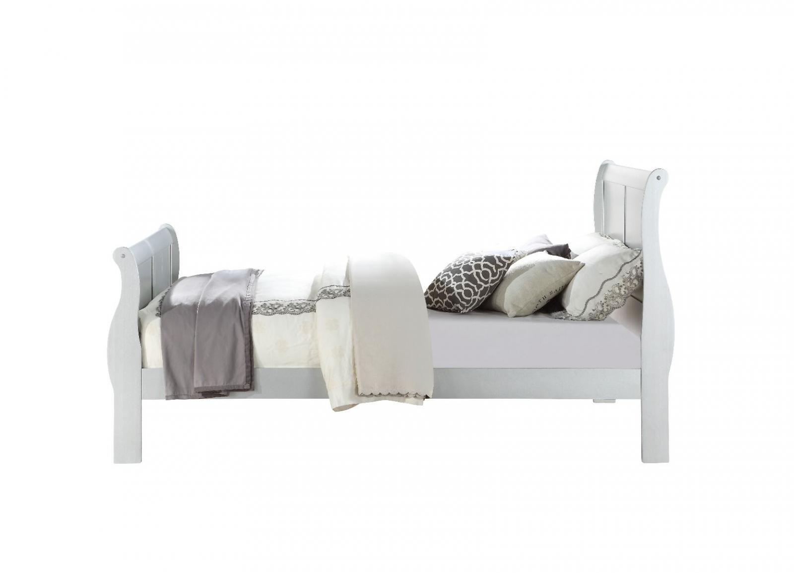 

    
Contemporary White Eastern King Bed by Acme Louis Philippe III 24497EK
