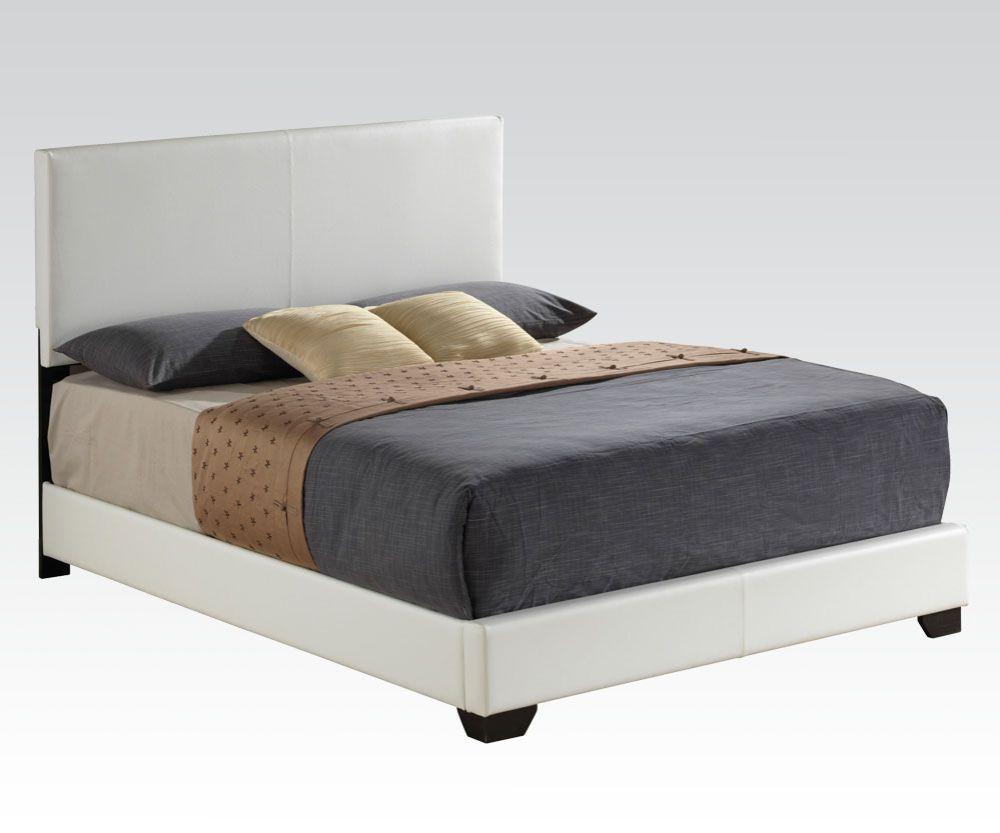 

    
Contemporary White Full Bed by Acme Ireland III 14395F
