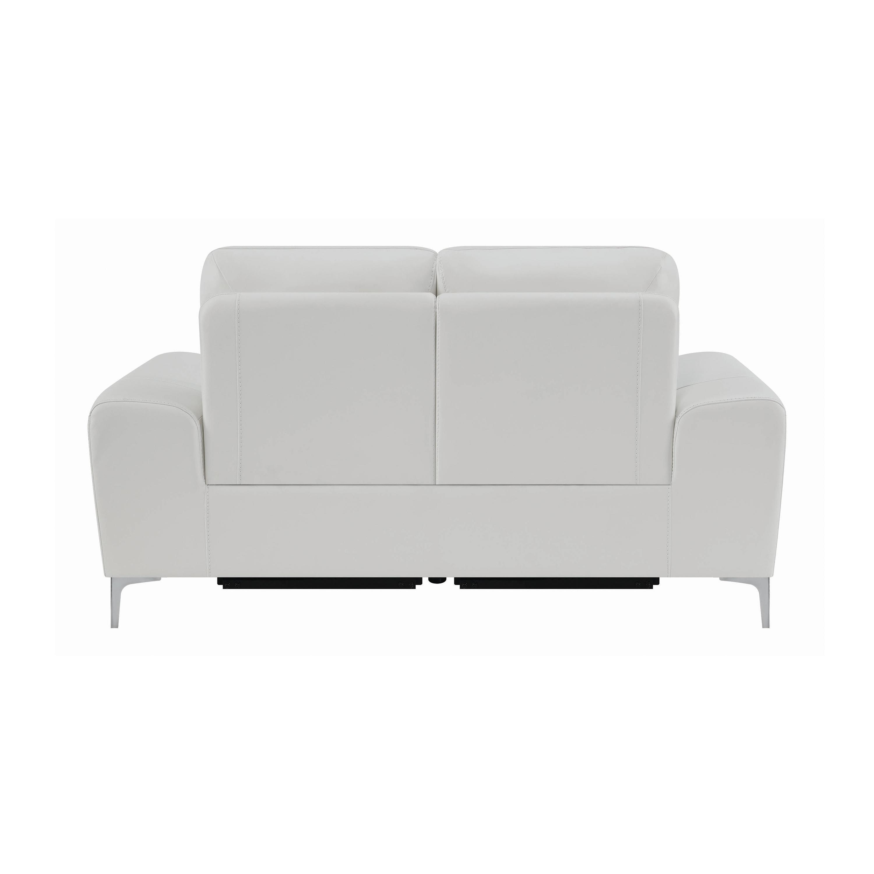 

    
 Order  Contemporary White Leather Power Sofa Set 2pcs Coaster 603394P-S2 Largo
