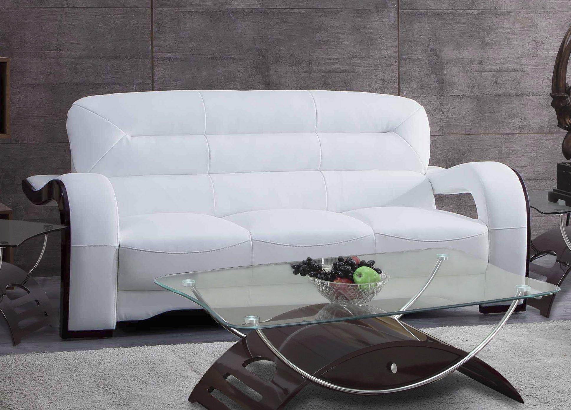 

    
White Leather Sofa Set 3Pcs Global United U992 Contemporary Modern

