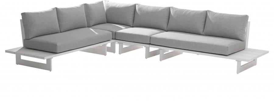 

    
Contemporary White/Light Grey Aluminium Patio Modular Sectional Sec1A Meridian Furniture Maldives 337Grey-Sec1A
