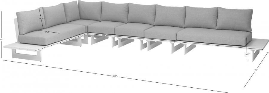 

    
337Grey-Sec3A Meridian Furniture Patio Modular Sectional
