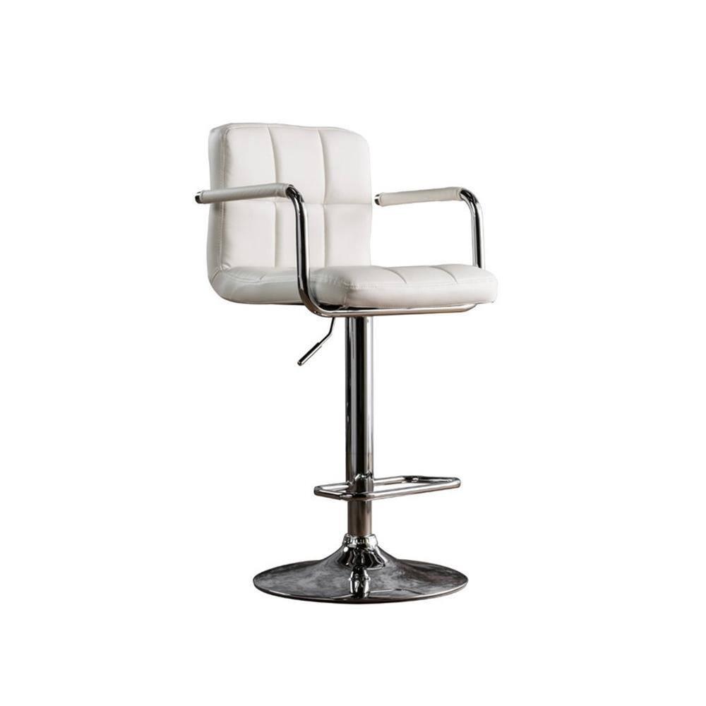 

    
Contemporary White Metal Bar Stool Furniture of America CM-BR6917WH Corfu
