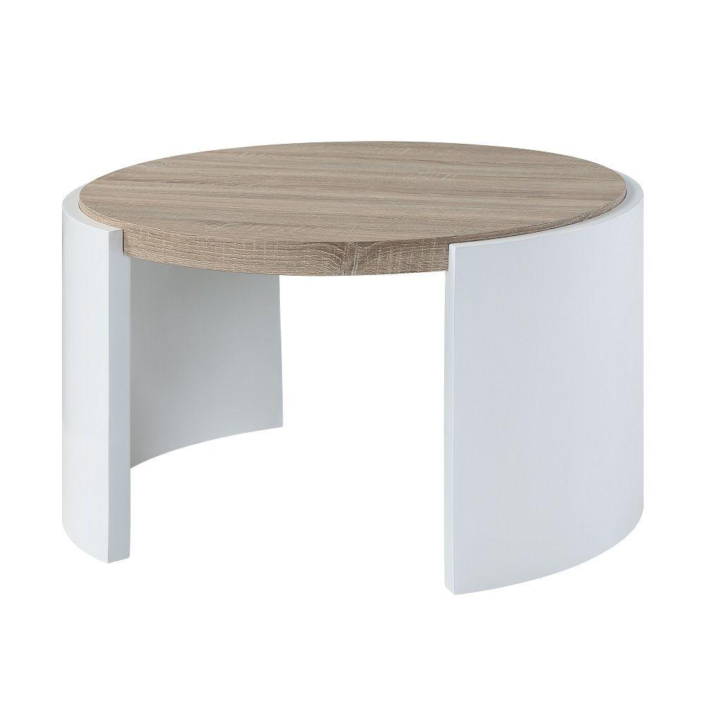 

    
Contemporary White/Oak Composite Wood Coffee Table Acme Zoma LV02414-CT
