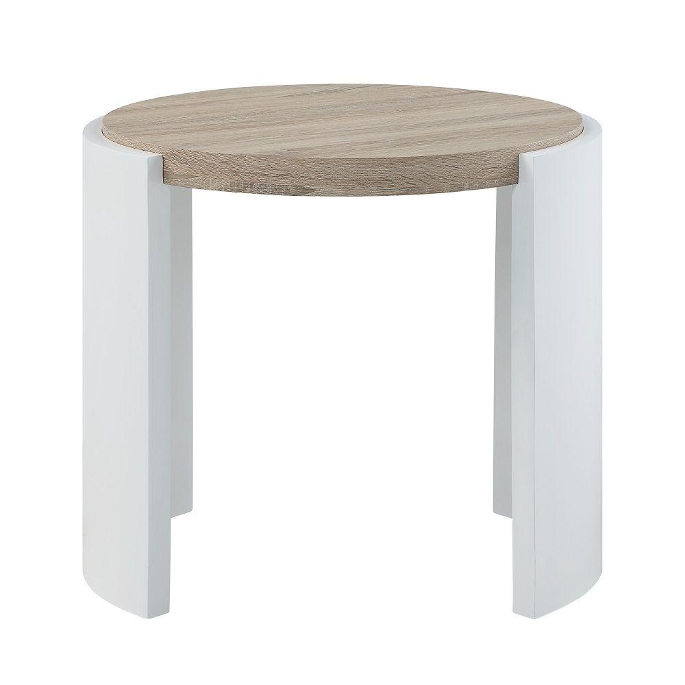 

    
Acme Furniture Zoma End Table LV02415-ET End Table Oak/White LV02415-ET

