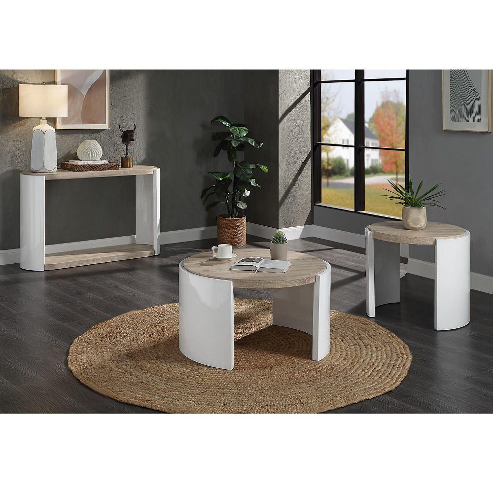 

        
Acme Furniture Zoma End Table LV02415-ET End Table Oak/White  98721299798798
