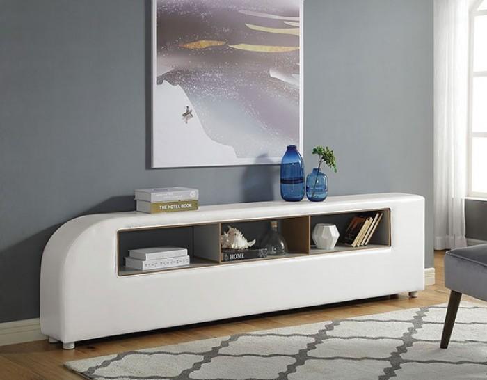 

    
Contemporary White Wood Bookcase Furniture of America Vodice CM7513B-B

