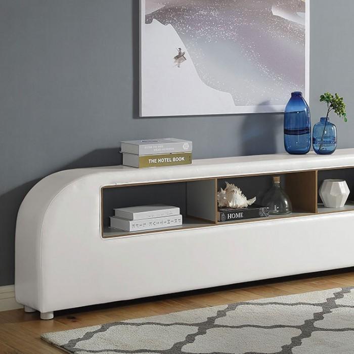 

    
Contemporary White Wood Bookcase Furniture of America Vodice CM7513B-B

