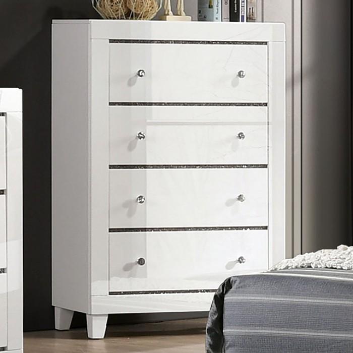 

                    
Buy Contemporary White Solid Wood CAL Bedroom Set 6pcs Furniture of America FOA7038WH Magdeburg

