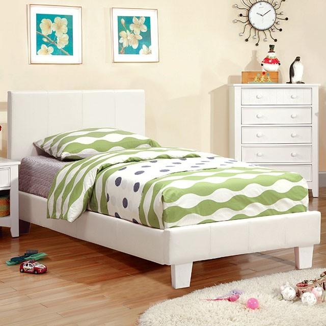 

    
Contemporary White Solid Wood Full Platform Bed Furniture of America Winn Park CM7008WH-F
