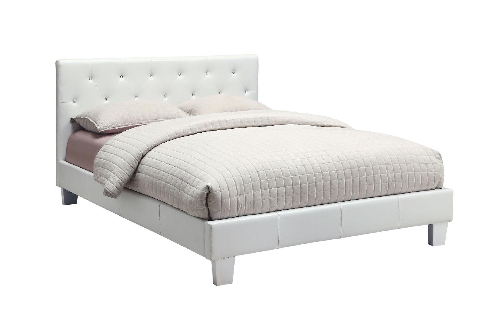 

    
Contemporary White Solid Wood King Bed Furniture of America CM7949WH-EK Velen
