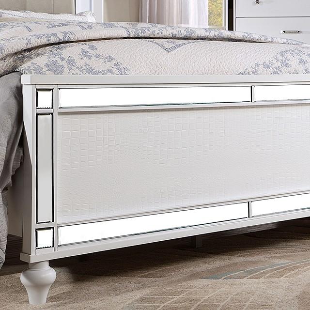

                    
Furniture of America CM7977WH-EK-3PC Brachium Bedroom Set White Leatherette Purchase 
