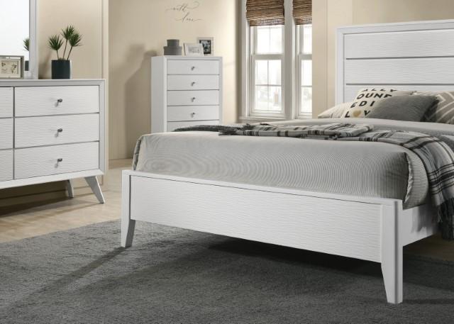 

    
Furniture of America Dortmund King Panel Bed CM7465WH-EK Panel Bed White CM7465WH-EK
