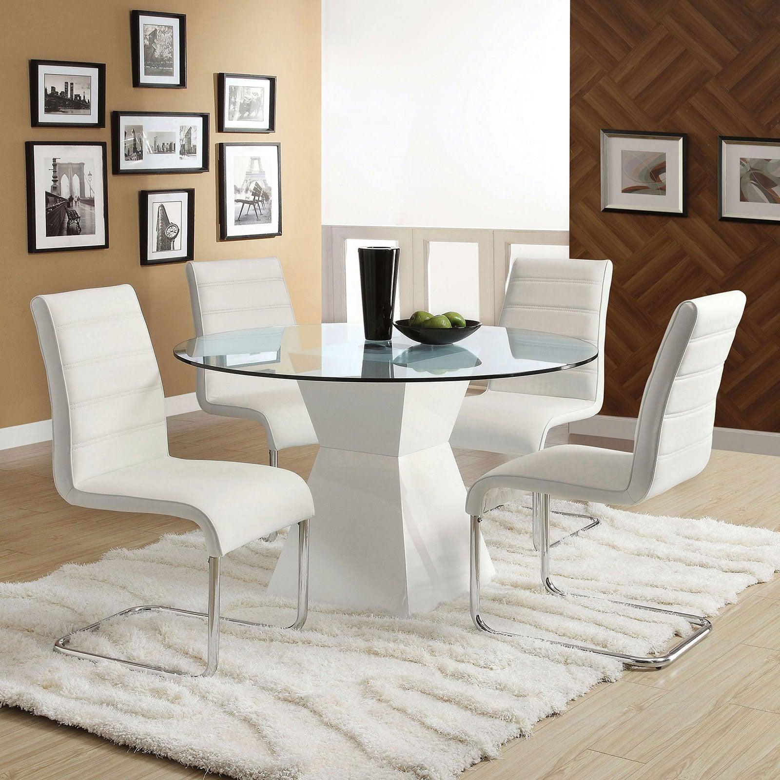 

    
Furniture of America CM8371WH-T Mauna Dining Table White CM8371WH-T
