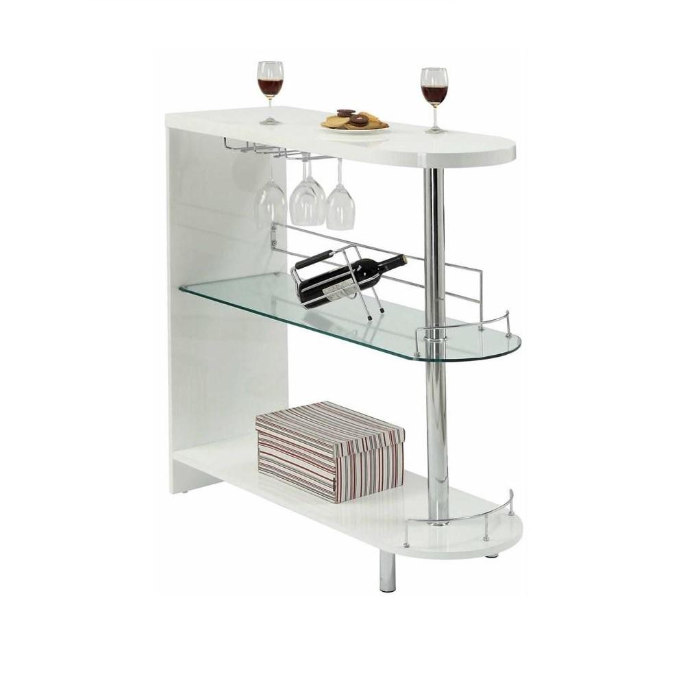 

    
Contemporary White Tempered Glass Mini Server Furniture of America CM-BT8333-WH Numbi
