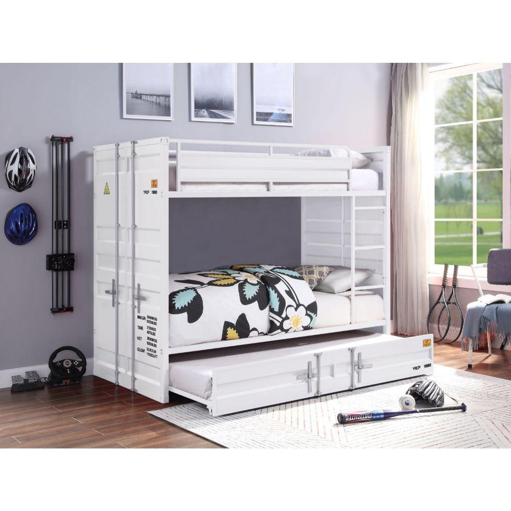 

    
Acme Furniture Cargo Bunk Bed White 37880-2pcs
