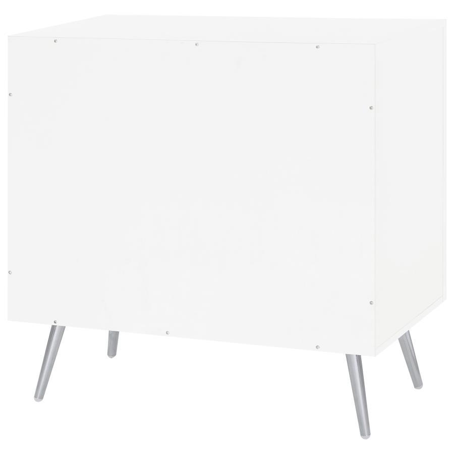 

    
 Order  Contemporary White Wood Accent Cabinet Coaster Nieta 950396
