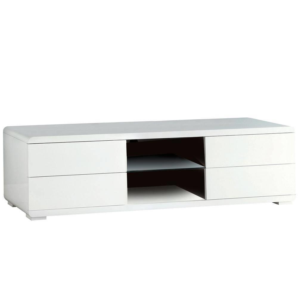

    
Contemporary White Wood and Metal TV Console Furniture of America CM5530WH-TV Cerro
