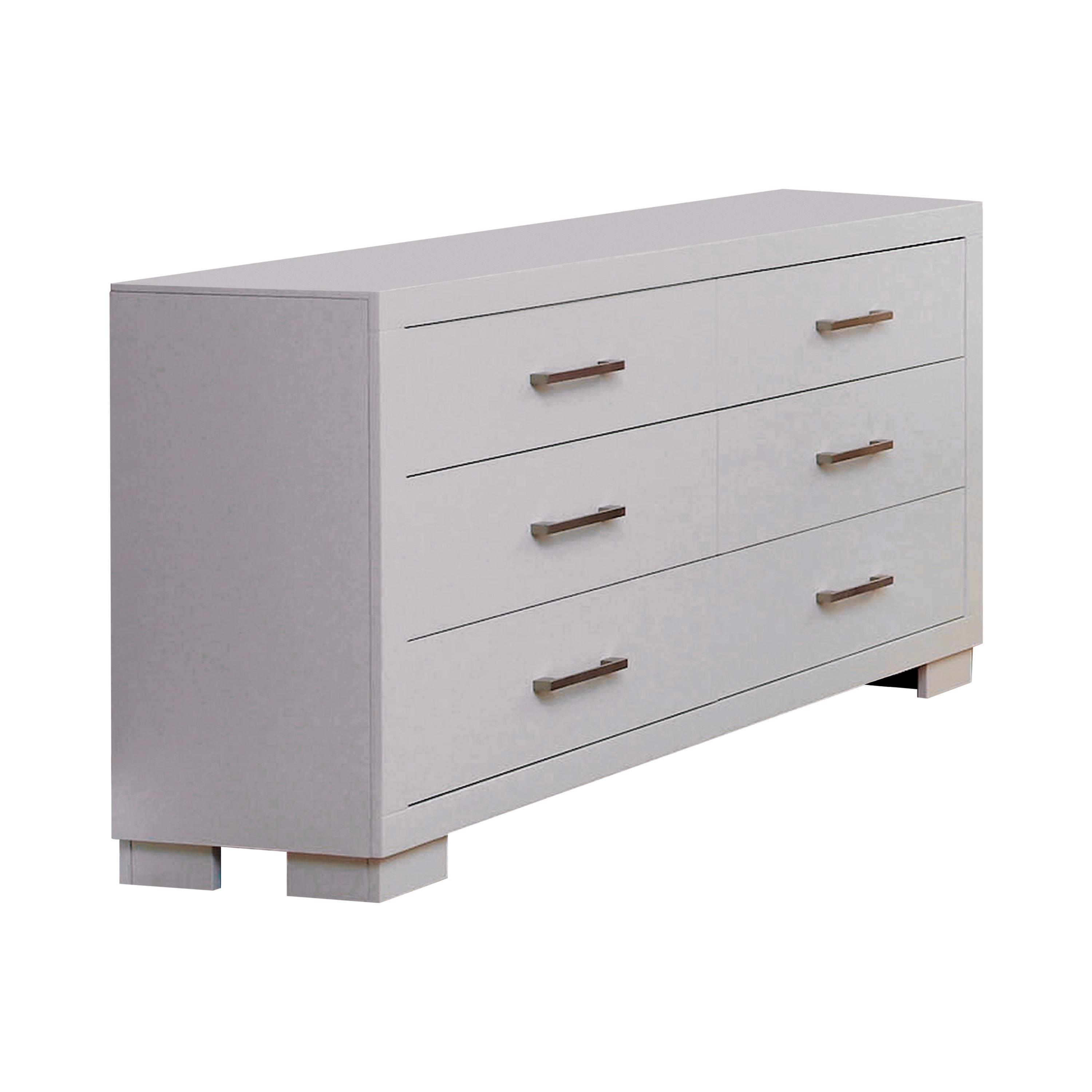 

    
Contemporary White Wood Dresser Coaster 202993 Jessica
