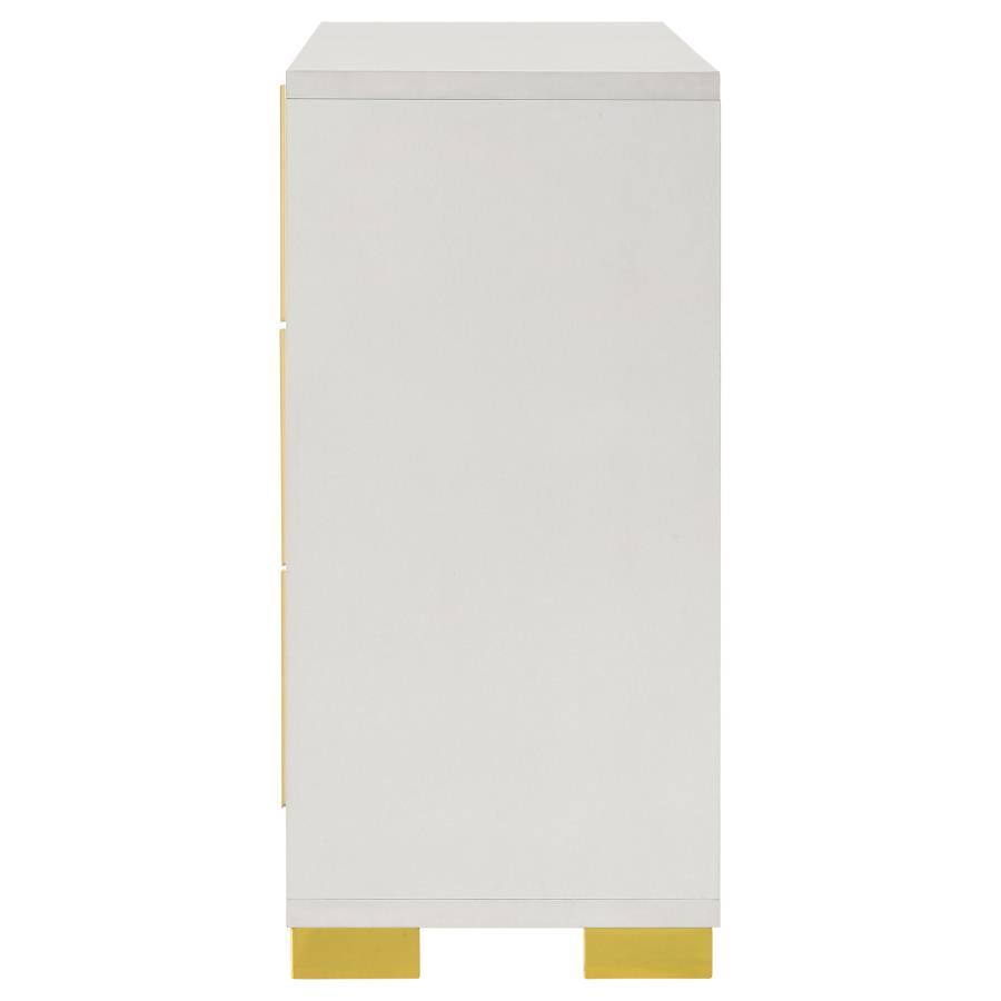 

    
222933-D-2PCS Contemporary White Wood Dresser With Mirror 2PCS Coaster Marceline 222933

