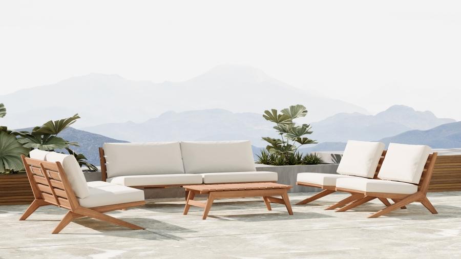 

        
56365657159878Contemporary White Wood Fabric Patio Chair Meridian Furniture Tahiti 351White-C
