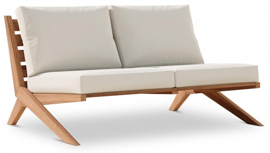 

    
 Photo  Contemporary White Wood Fabric Patio Sofa Set 3PCS Meridian Furniture Tahiti 351White-S-3PCS
