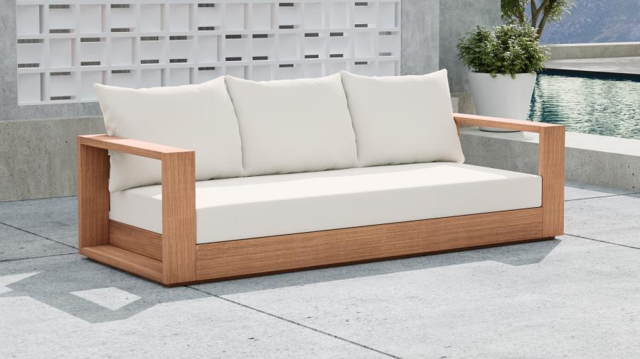

    
Contemporary White Wood Fabric Patio Sofa Set 3PCS Meridian Furniture Tulum 353White-S-3PCS
