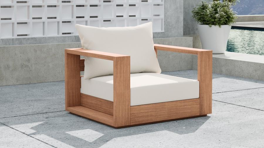 

    
 Order  Contemporary White Wood Fabric Patio Sofa Set 4PCS Meridian Furniture Tulum 353White-S-4PCS
