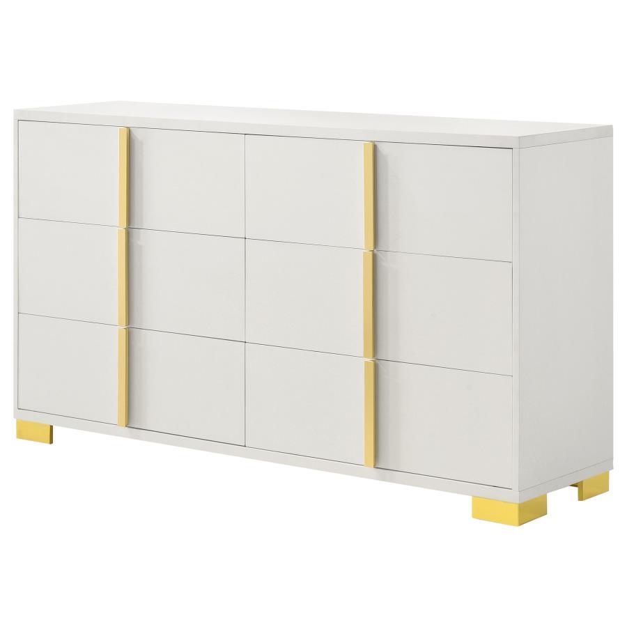 

    
 Order  Contemporary White Wood Full Panel Bedroom Set 5PCS Coaster Marceline 222931F
