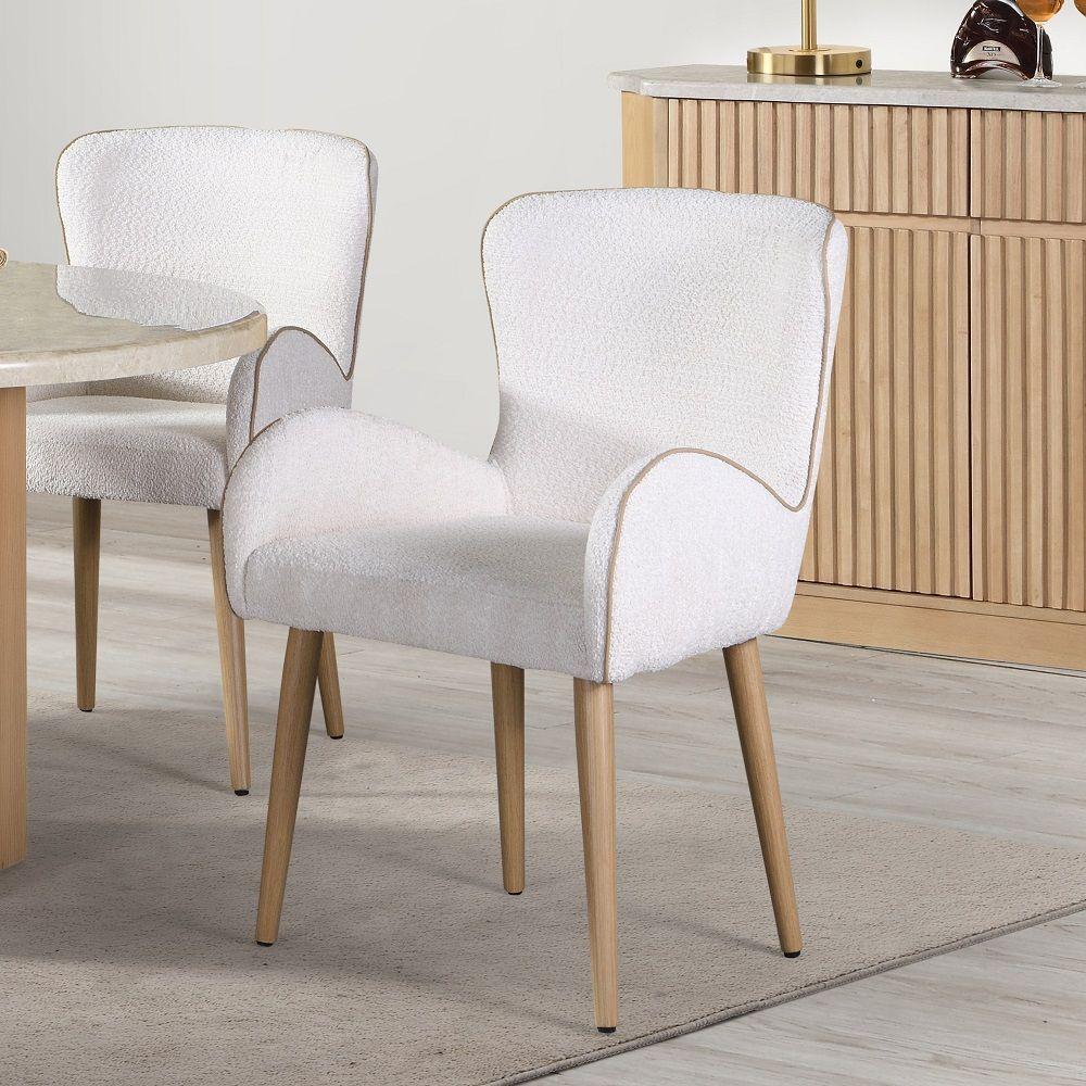 

    
Contemporary White Wood Side Chair Set 2PCS Acme Qwin DN02876-2PCS
