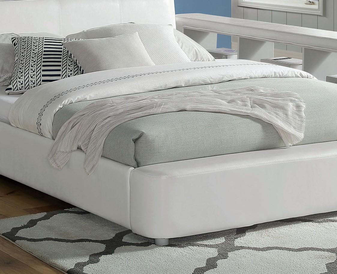 

    
Furniture of America Vodice Twin Bed CM7513-T Platform Bed White CM7513-T
