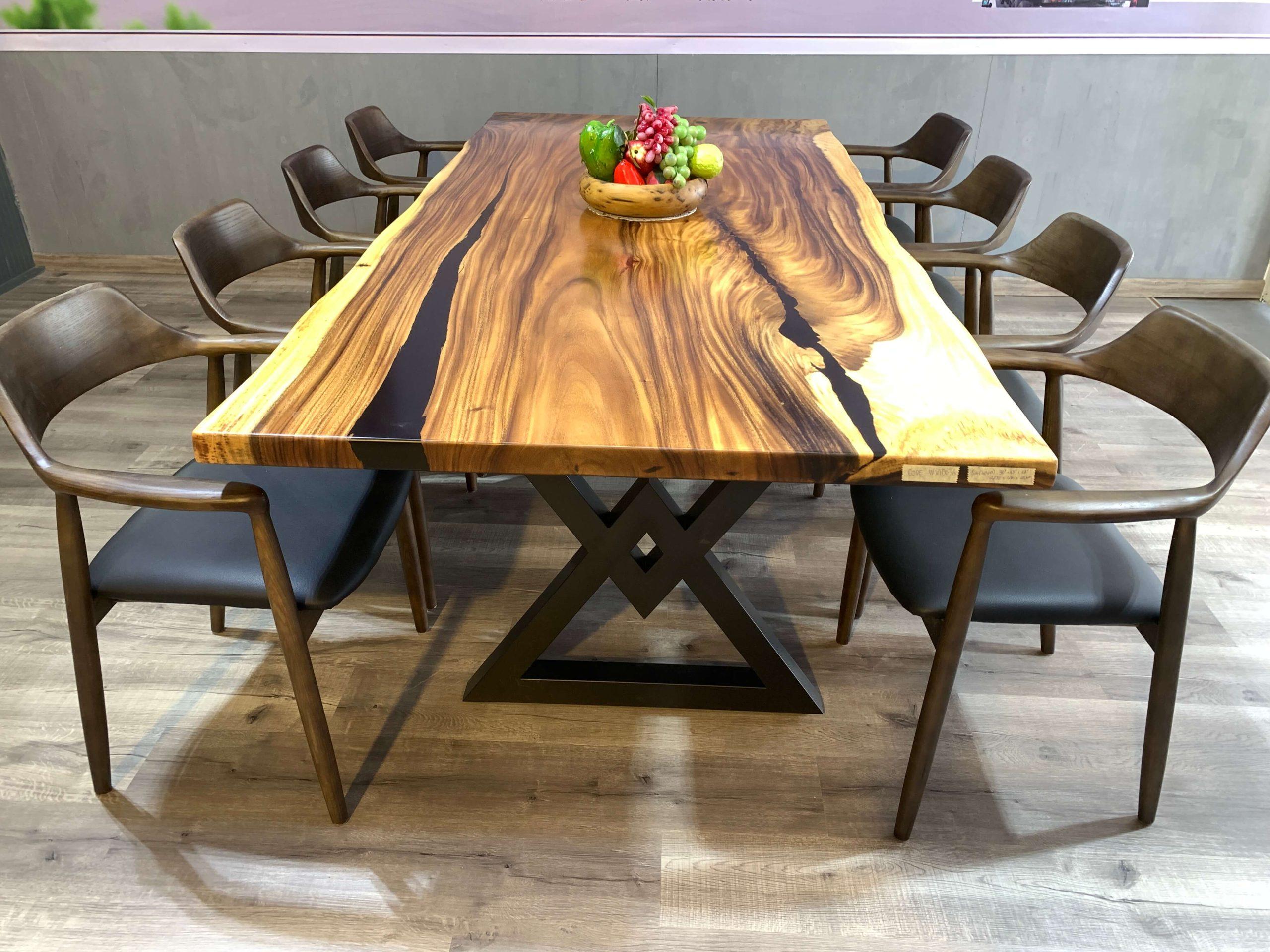 Contemporary Dining Table Zambia Dining Table WVT0036-90-T WVT0036-90-T in Wood, Black 