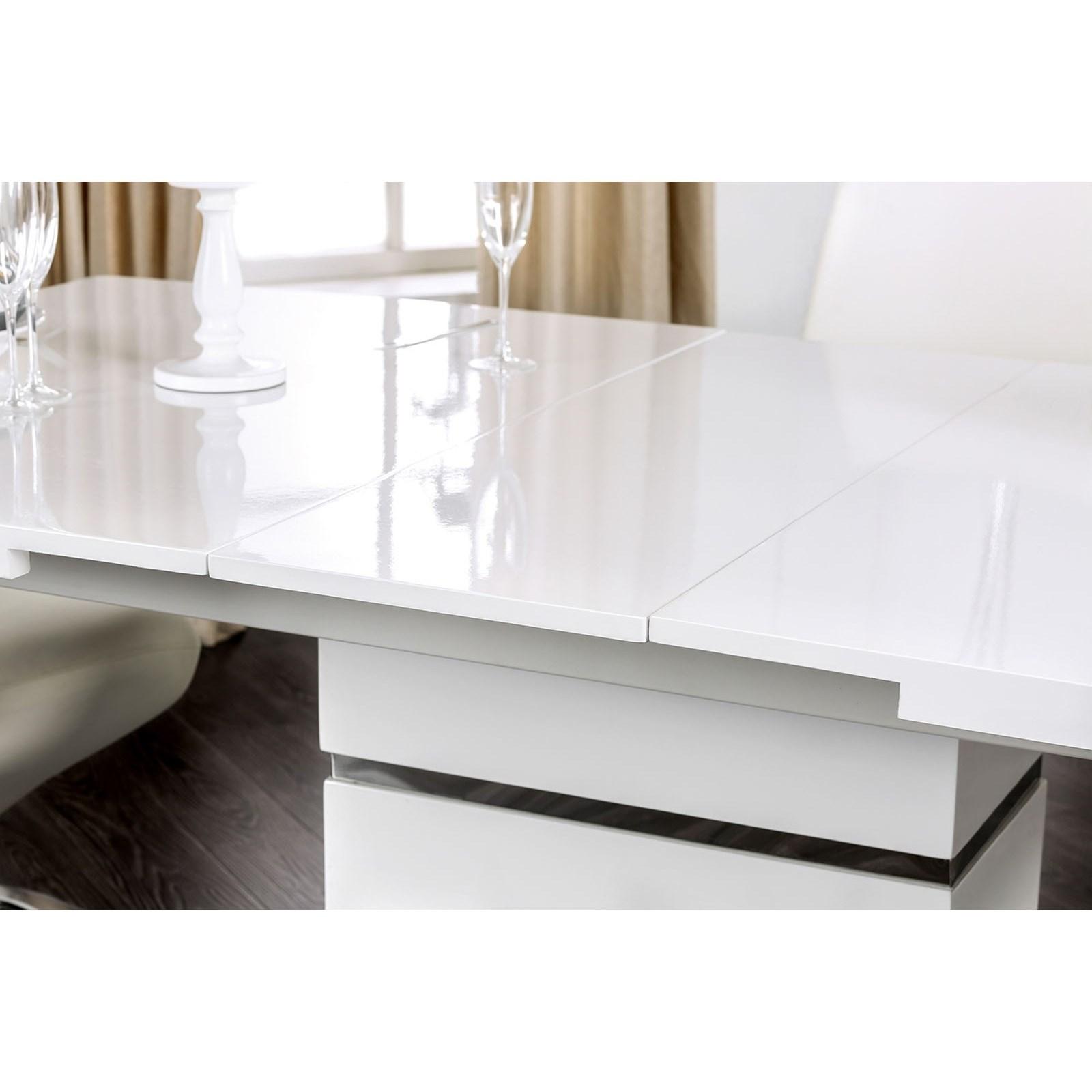 

        
Furniture of America MIDVALE CM3650T Dining Table White  00841403124135
