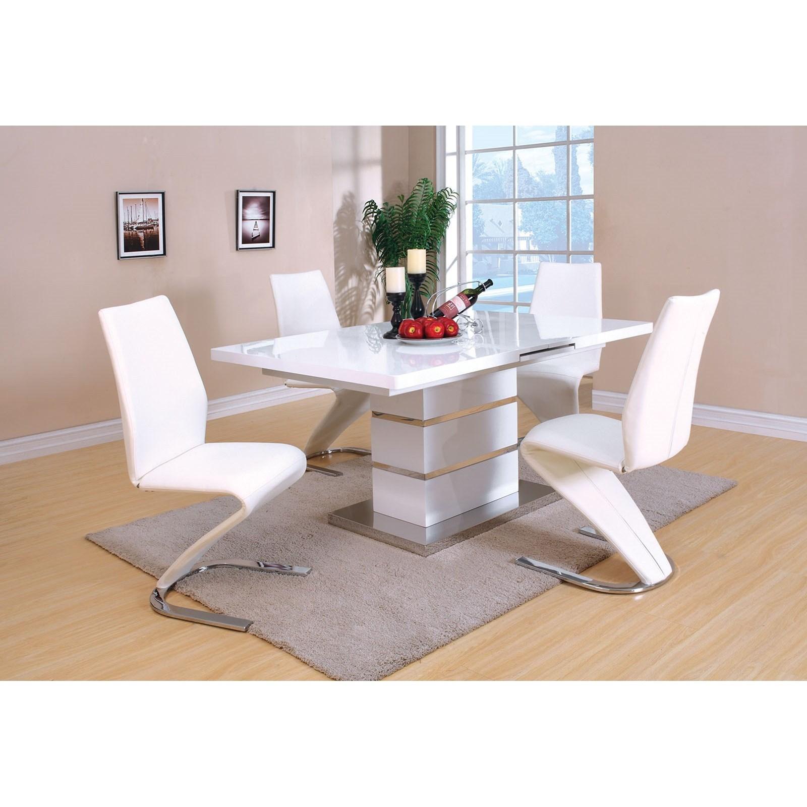 

    
CM3650T White High Gloss Lacquer Dining Table MIDVALE CM3650T Furniture of America
