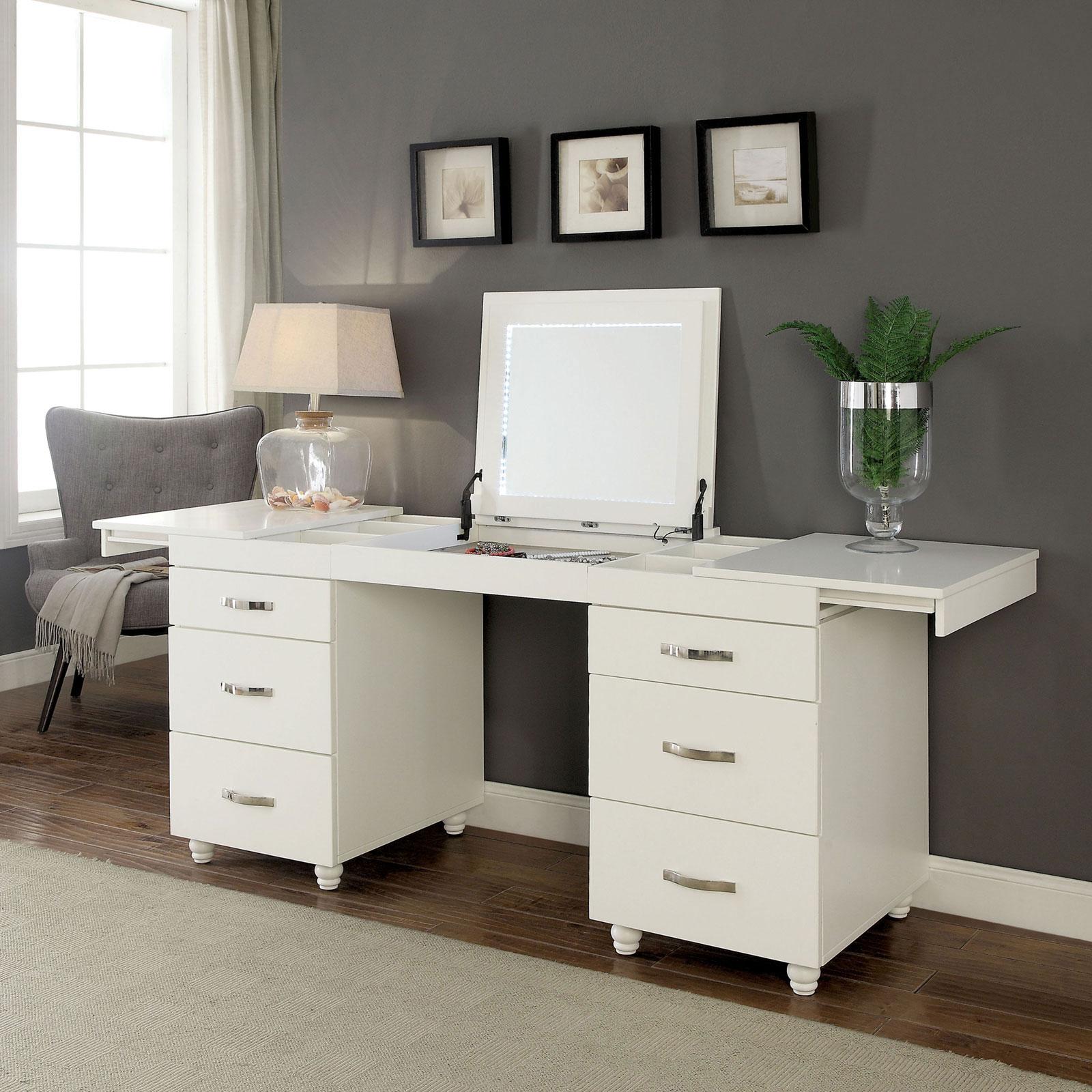 

    
Furniture of America VERVIERS CM-DK6103 Secretary Desk White CM-DK6103-SET
