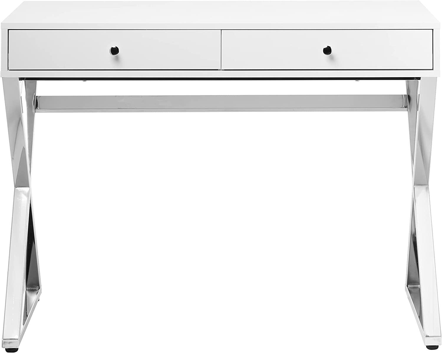 

    
Acme Furniture 92310 Coleen Writing Desk Chrome 92610

