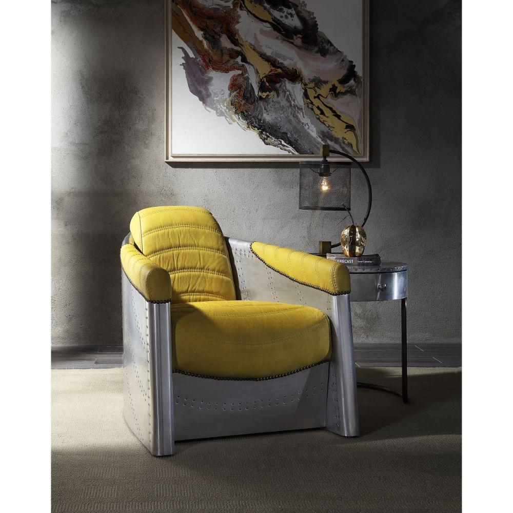 

    
59624-С Contemporary Yellow Leather Chair Acme Brancaster 59624-С
