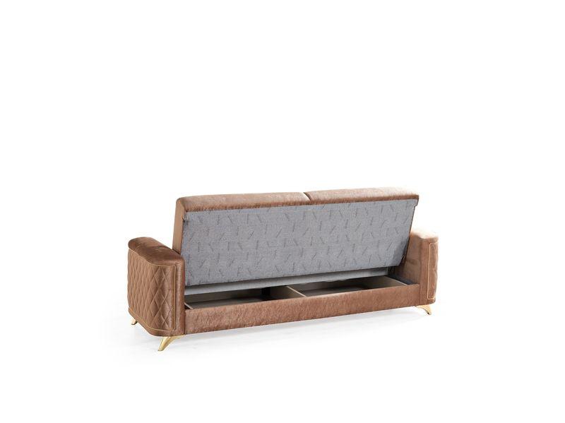 

        
Galaxy Home Furniture Luna Sofa Set Copper Fabric 601955552042
