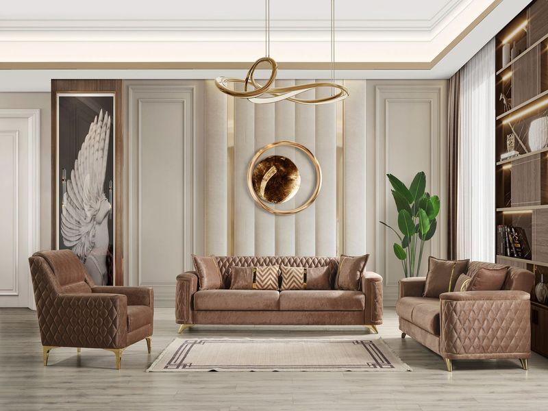 

    
Copper Velvet 3 Piece Living Room Set Luna Galaxy Home Modern

