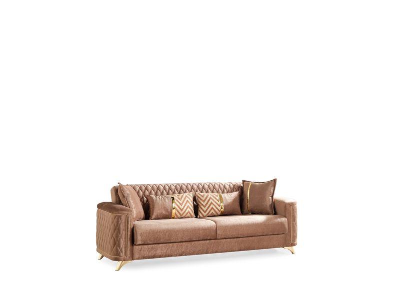 Contemporary, Modern Sofa Sleeper Luna 601955552004 in Copper Fabric