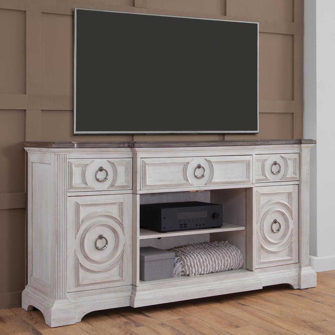 

    
9410-232 Cottage Antique White Finish 72" Entertainment Console BRIGHTEN American Woodcrafters
