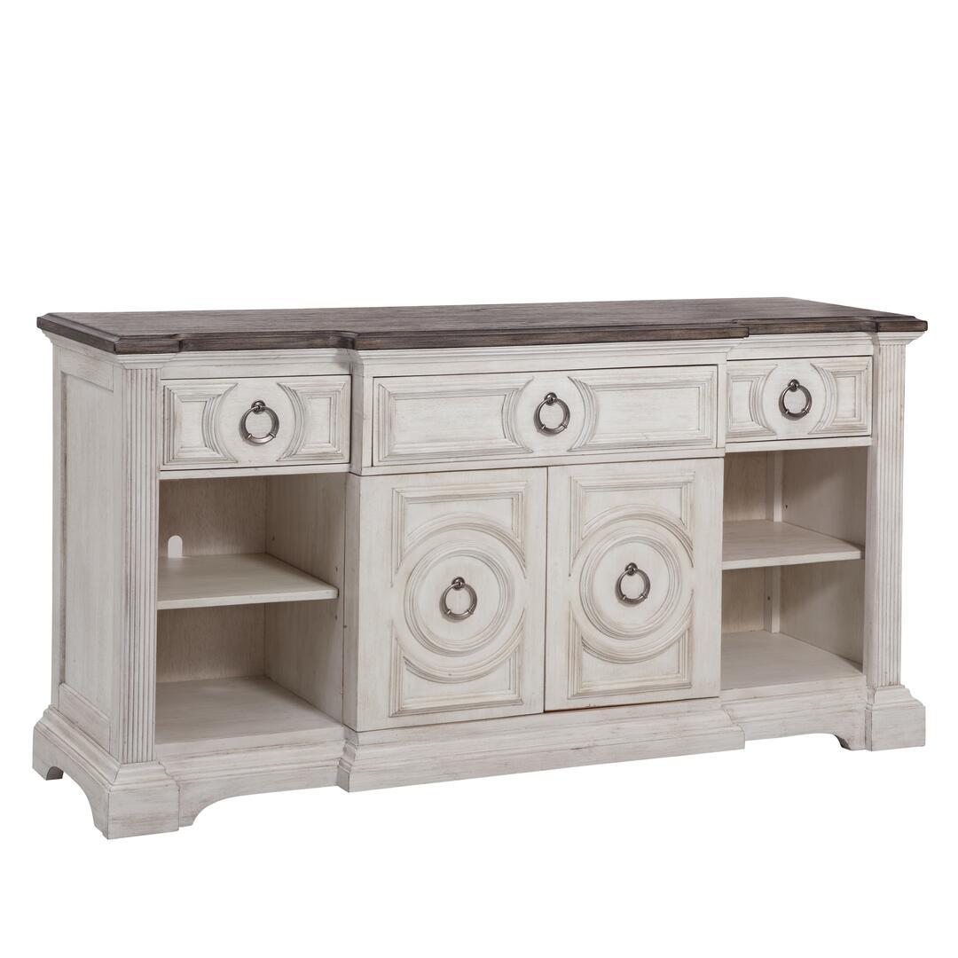 

    
Cottage Antique White Finish 72" Entertainment Console BRIGHTEN American Woodcrafters
