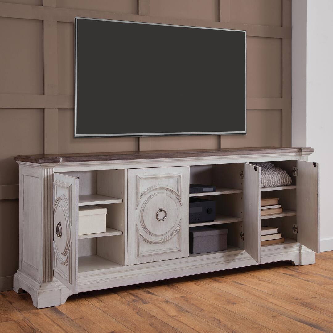

    
9410-240 Cottage Antique White Finish 84" Entertainment Console BRIGHTEN American Woodcrafters
