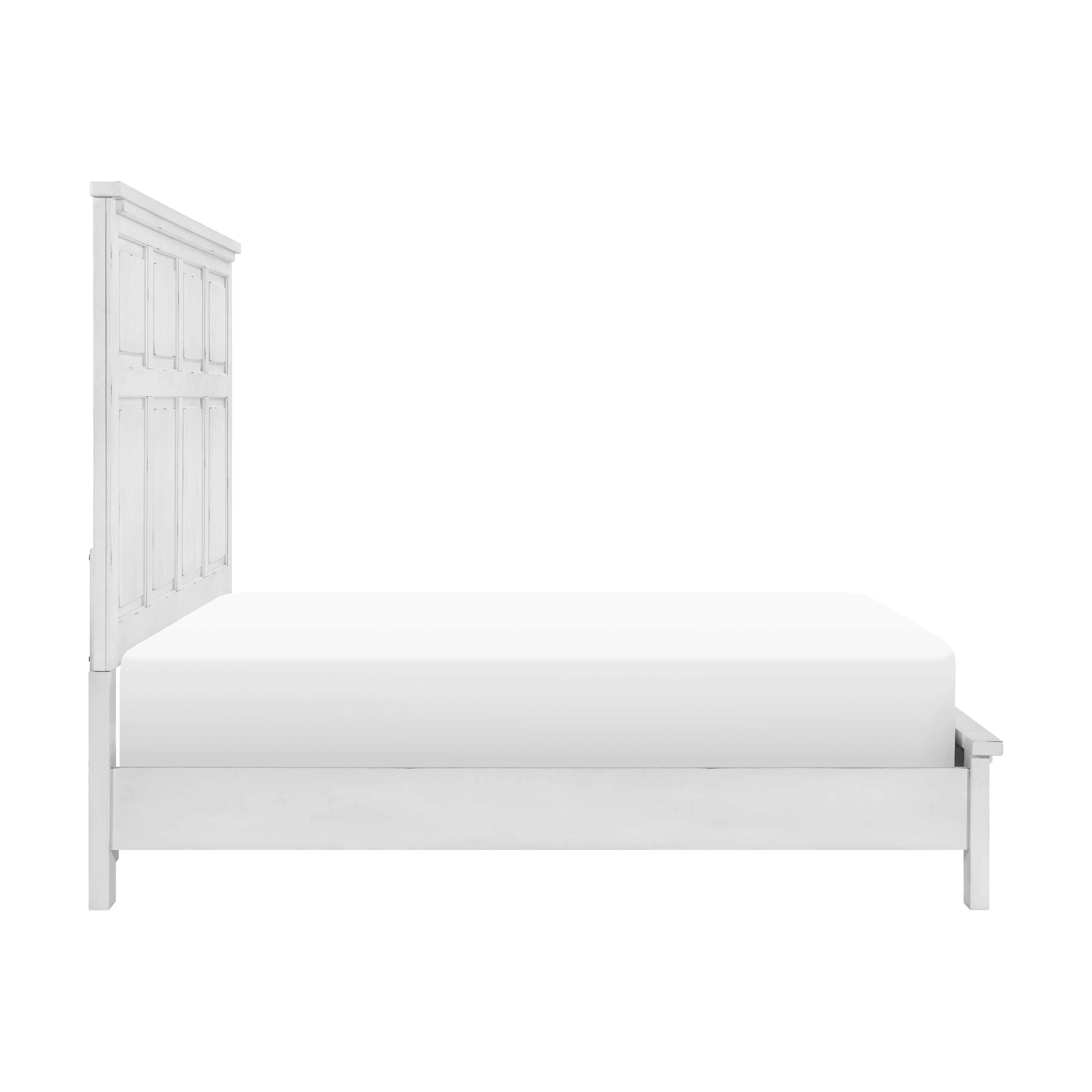 

    
Homelegance Laurelville Collection Queen Panel Bed 1447-1-Q Panel Bed Antique White 1447-1-Q
