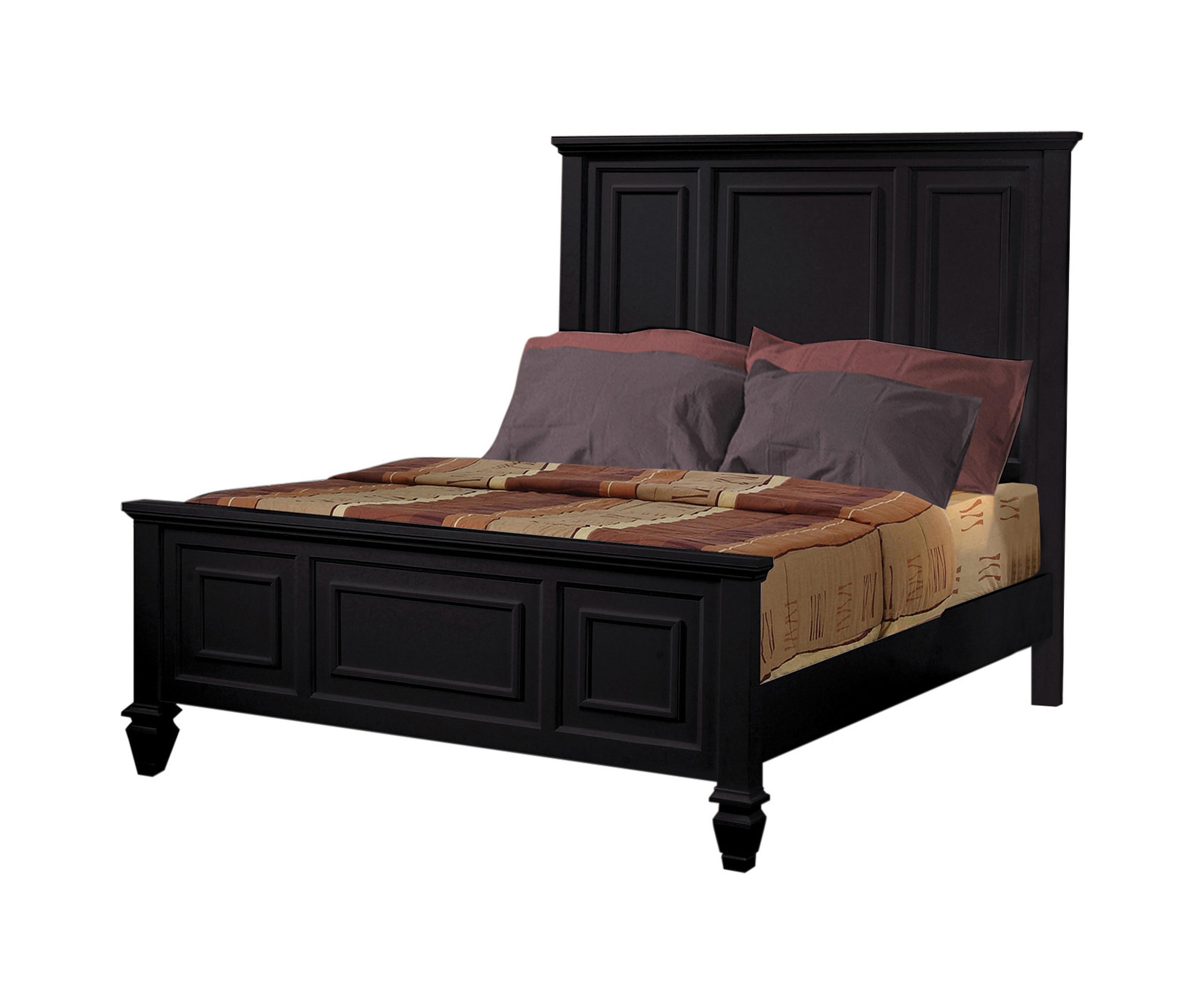 

    
Cottage Black Solid Wood CAL Bed Coaster 201321KW Sandy Beach
